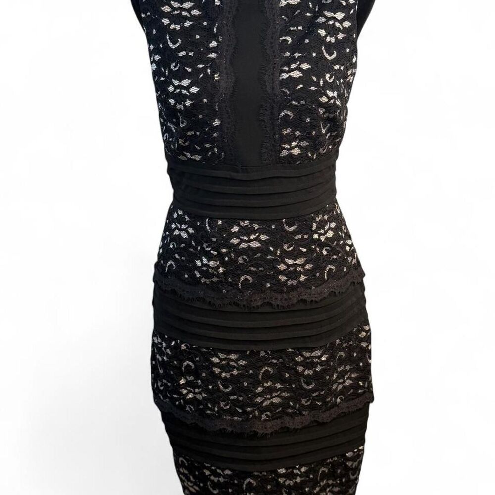 90s Coquette Romantic Softgirl Black Lace Midi Dress